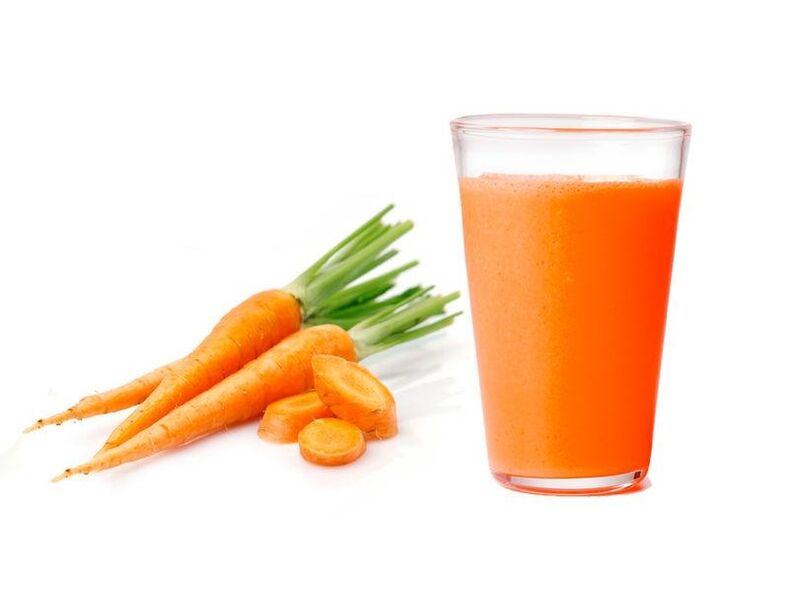 Le jus de carotte nettoiera le corps des enfants des parasites